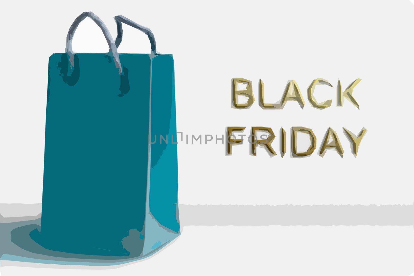 shopping bag with big sale sign black friday special offer super sale holiday promotion discount concept flat horizontal copy space illustration by Andelov13