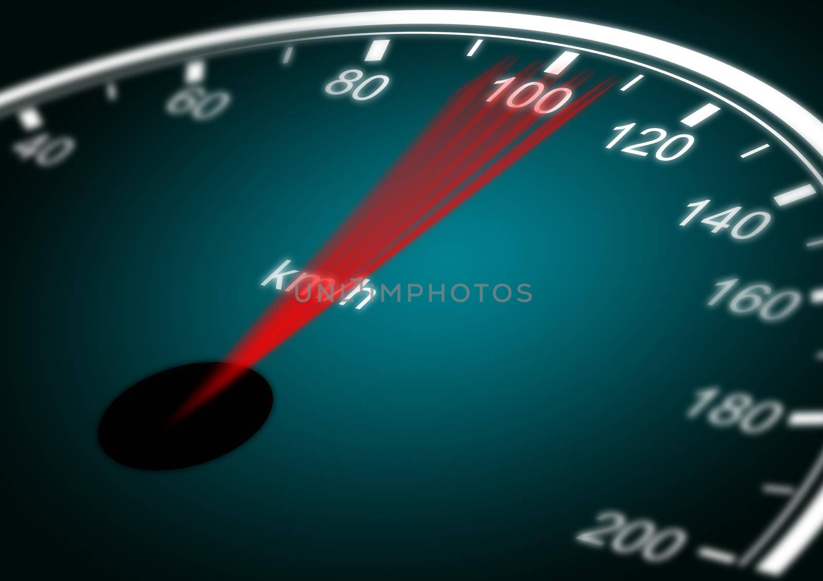 A Speedometer illustration design on a black background by Andelov13