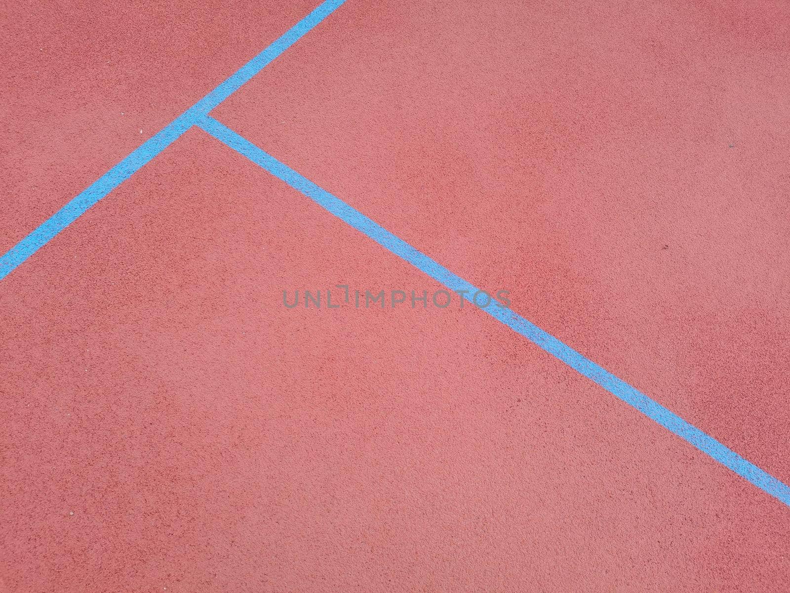 Empty Clay Tennis Court and marking