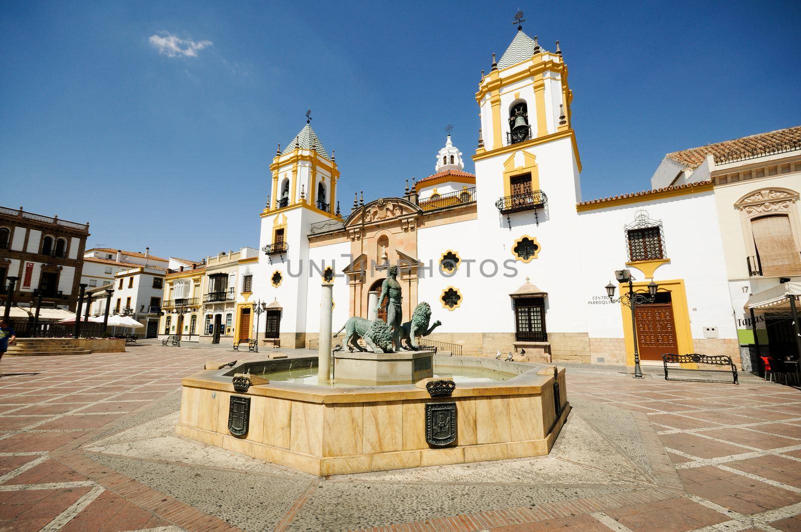 Ronda, Malaga, Andalusia, Spain: Plaza Del Socorro Church by javiindy