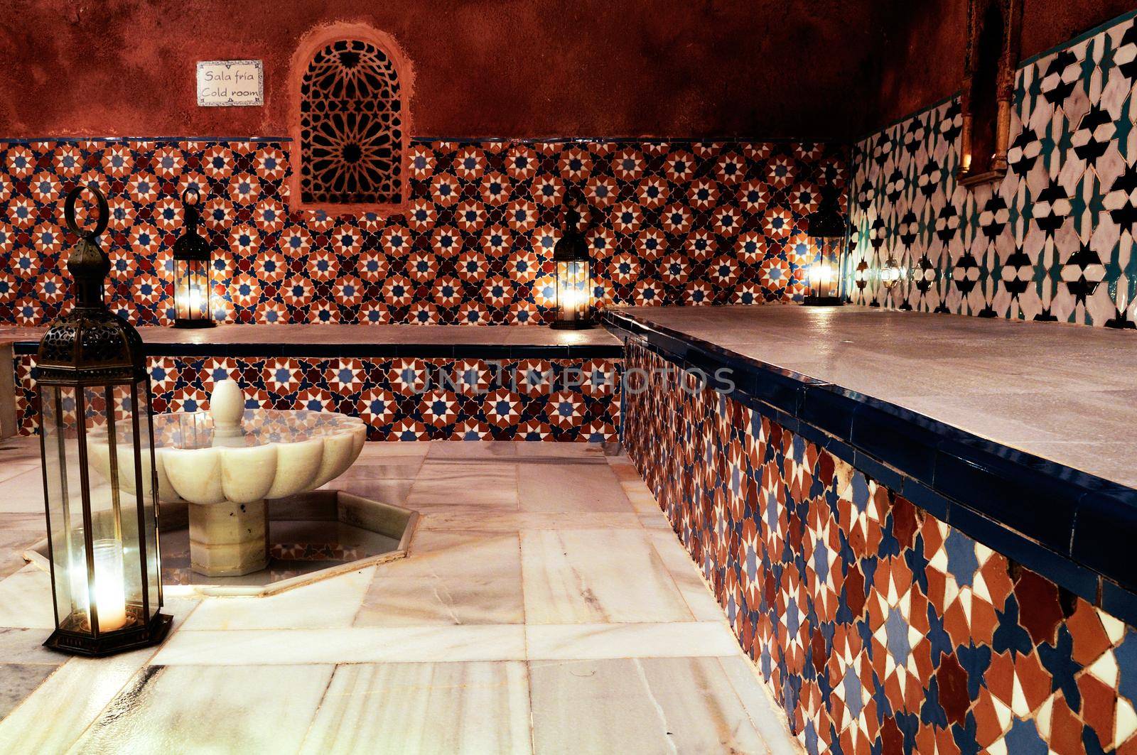 Arab Baths in Granada, Andalusia, Spain