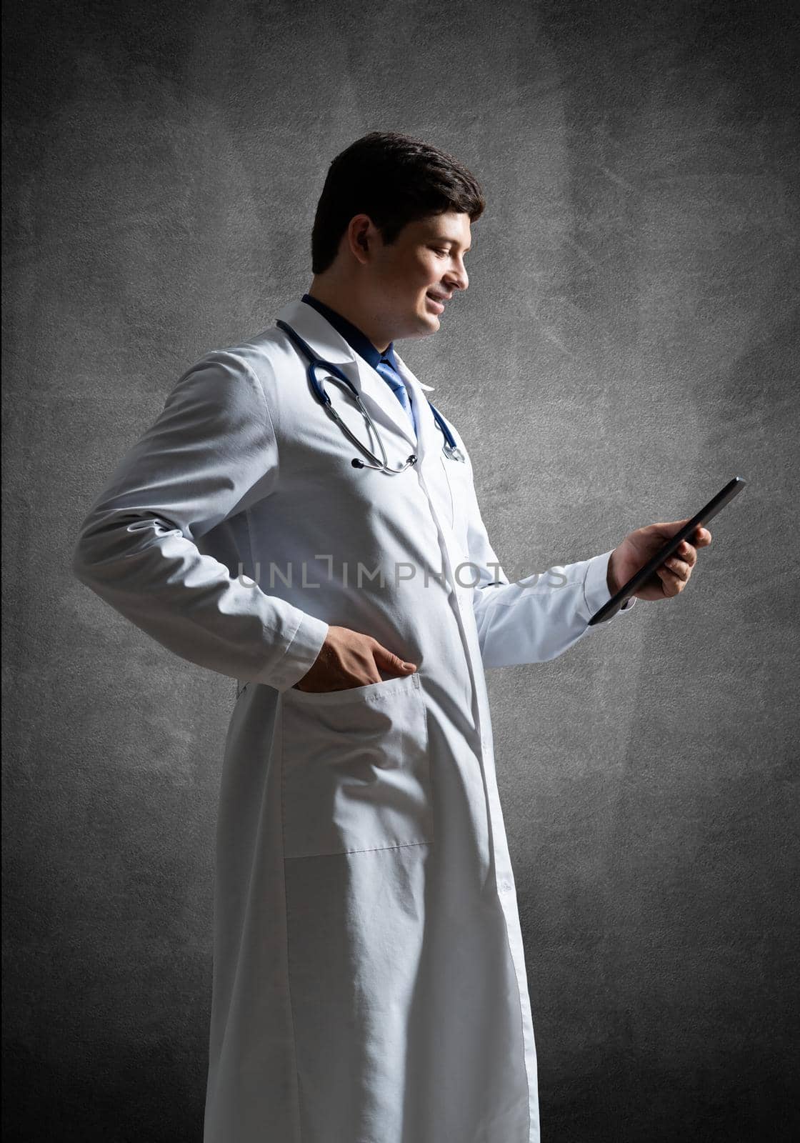 Doctor with a computer tablet by adam121