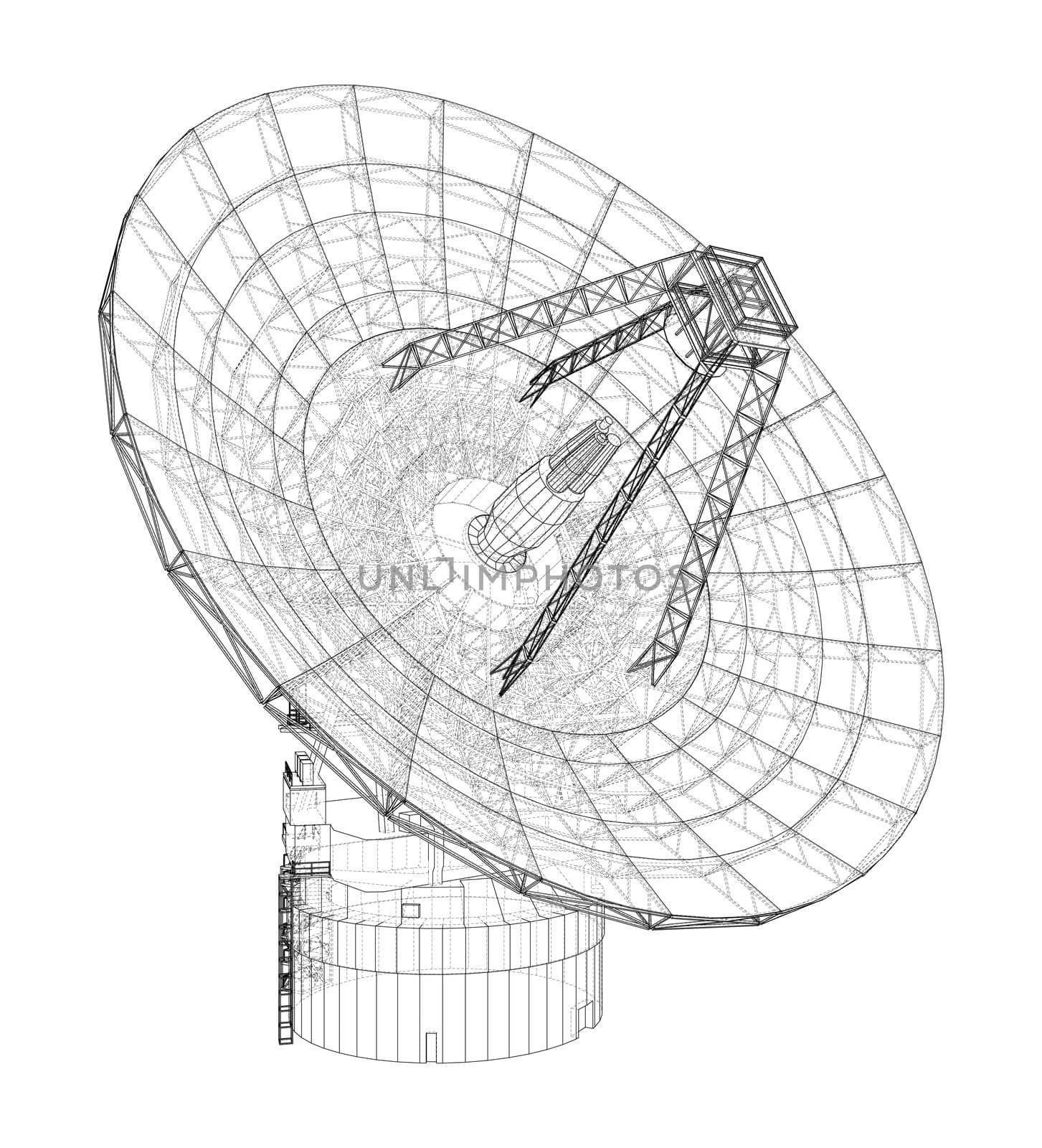 Radio Telescope concept outline by cherezoff