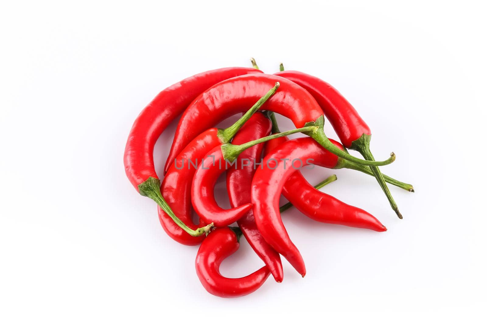 Red chili pepper isolated on a white background