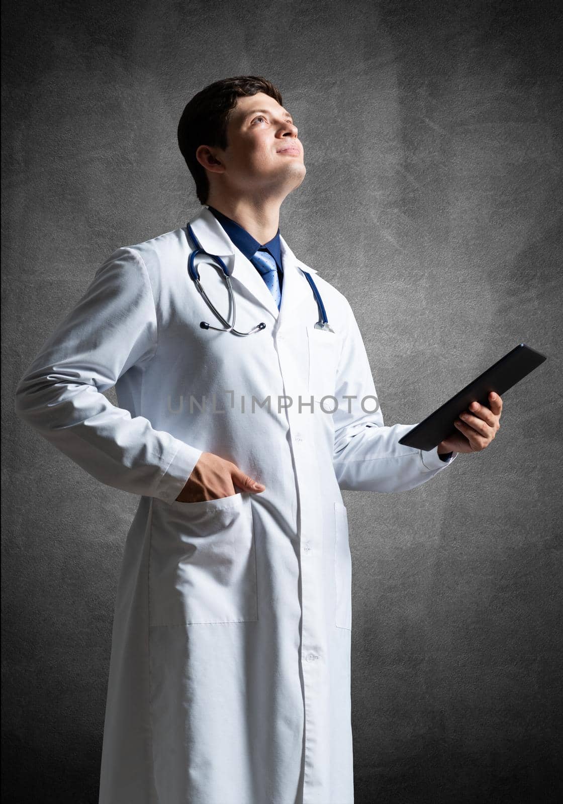 Doctor with a computer tablet by adam121