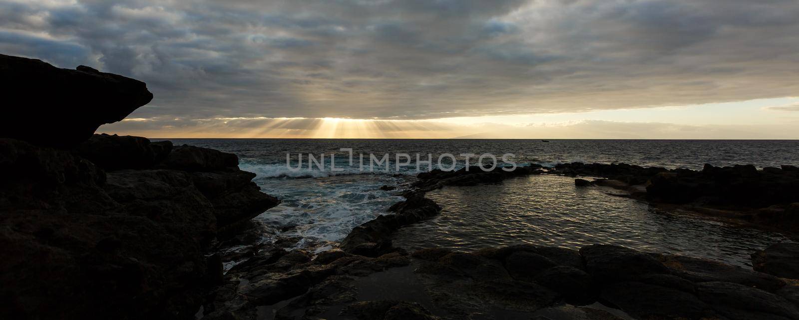 On shore of the Atlantic Ocean on the island Tenerife by Andelov13