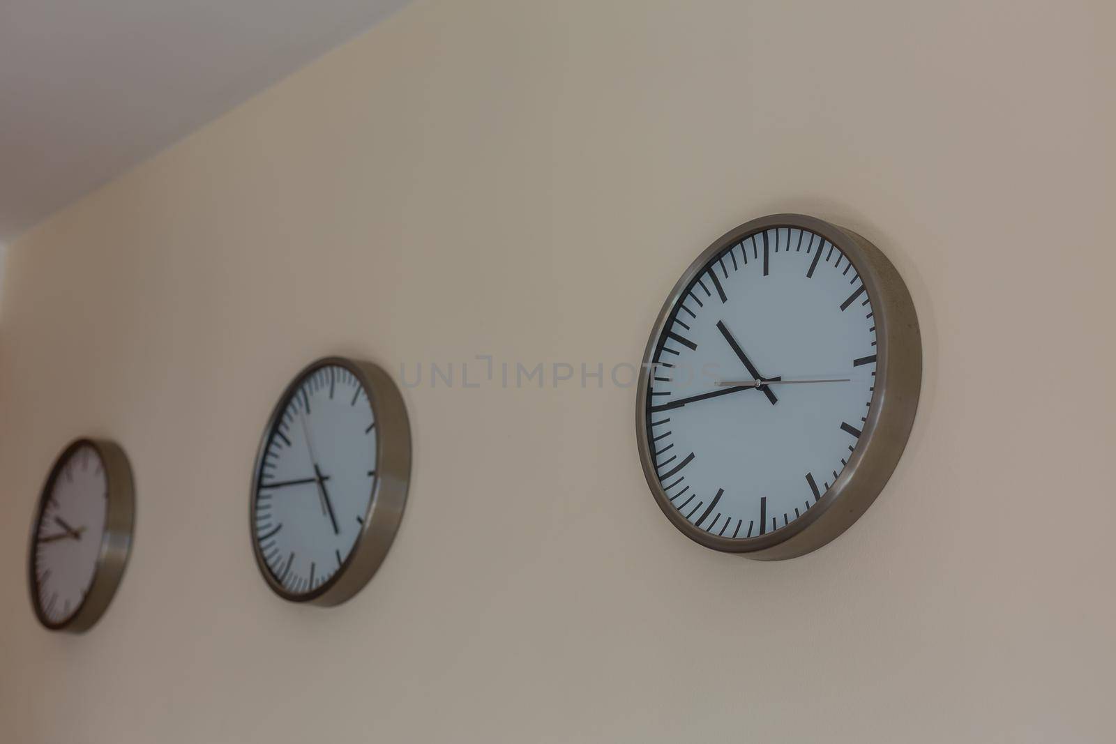 retro room with clocks decorated on the wall by Andelov13