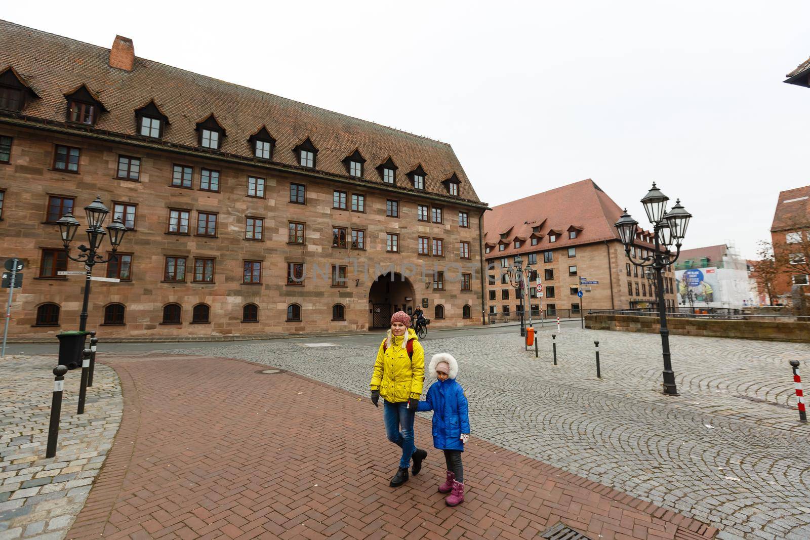 Nuremberg, Germany - Dec 31, 2019: , old town houses, cityscape by Andelov13