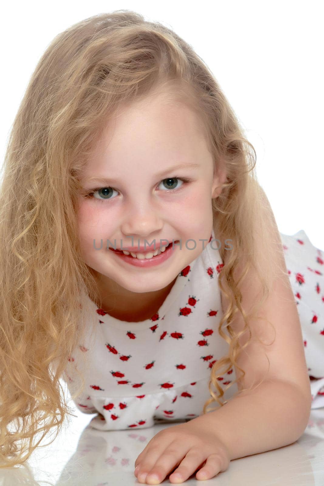 Portrait of a beautiful little girl by kolesnikov_studio