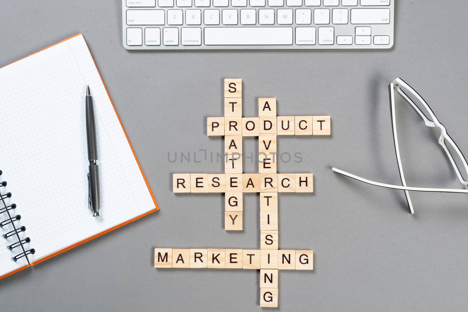 Web marketing concept with words from cubes by adam121