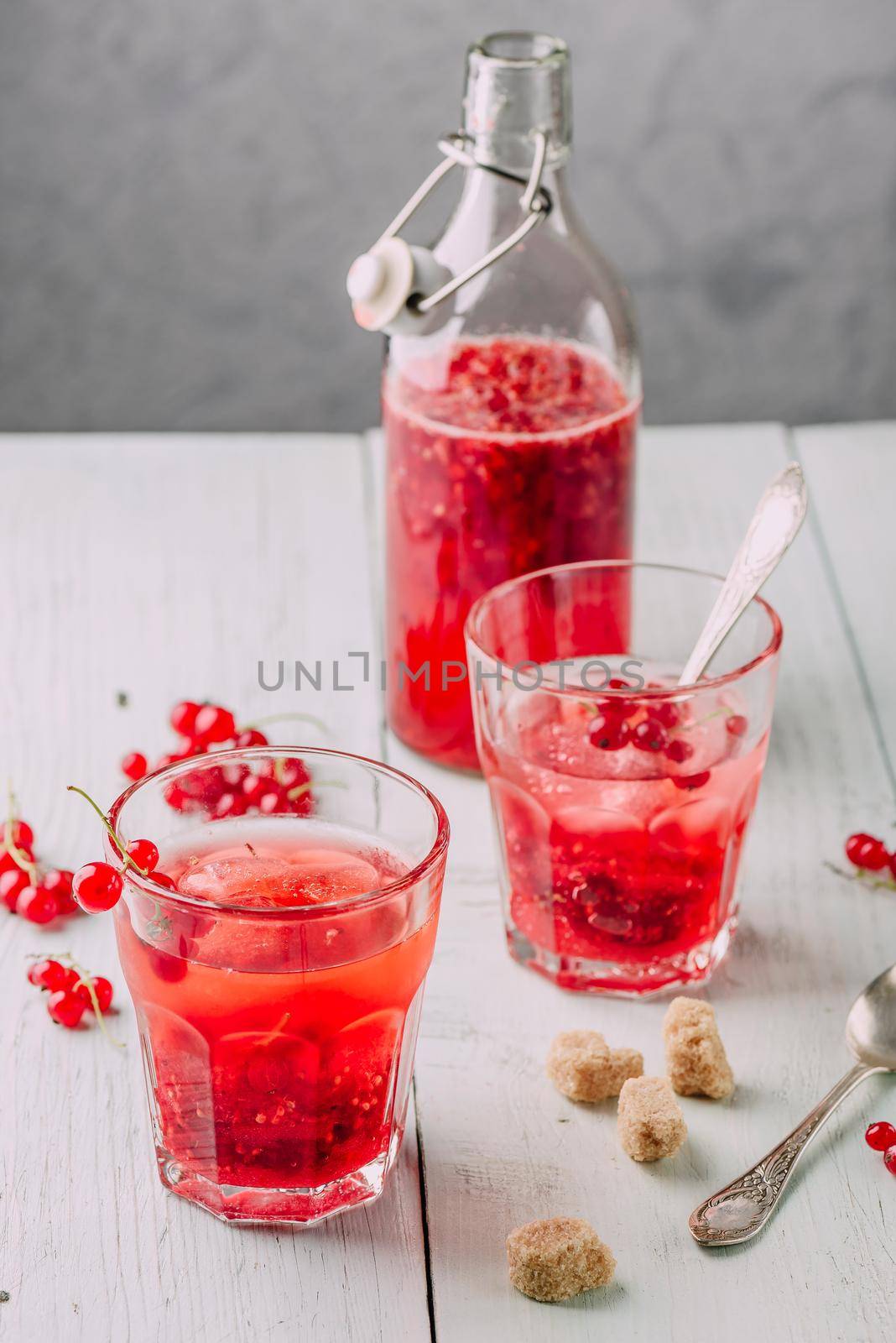 Infused water with red currant and sugar by Seva_blsv