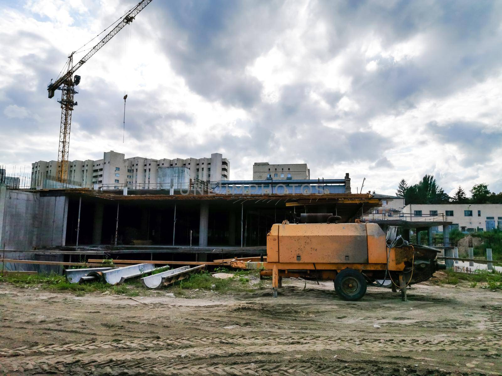Building abuse. Example of illegal Italian construction