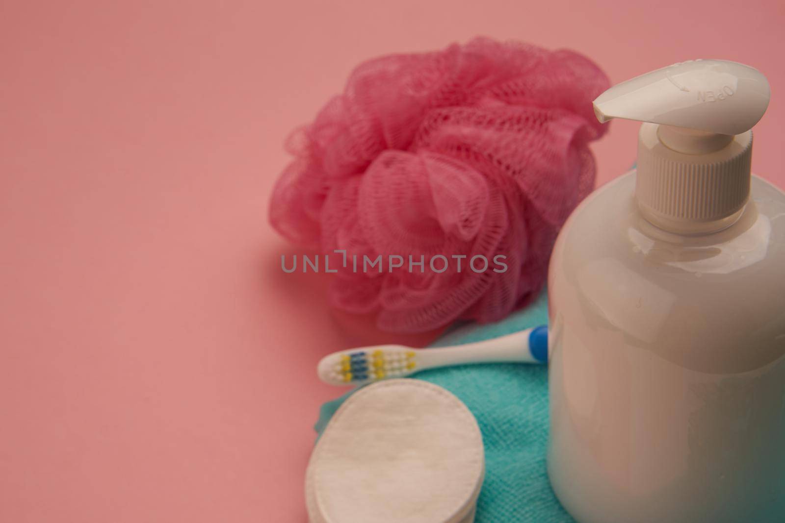 soap washcloth towel bath accessories body care hygiene. High quality photo