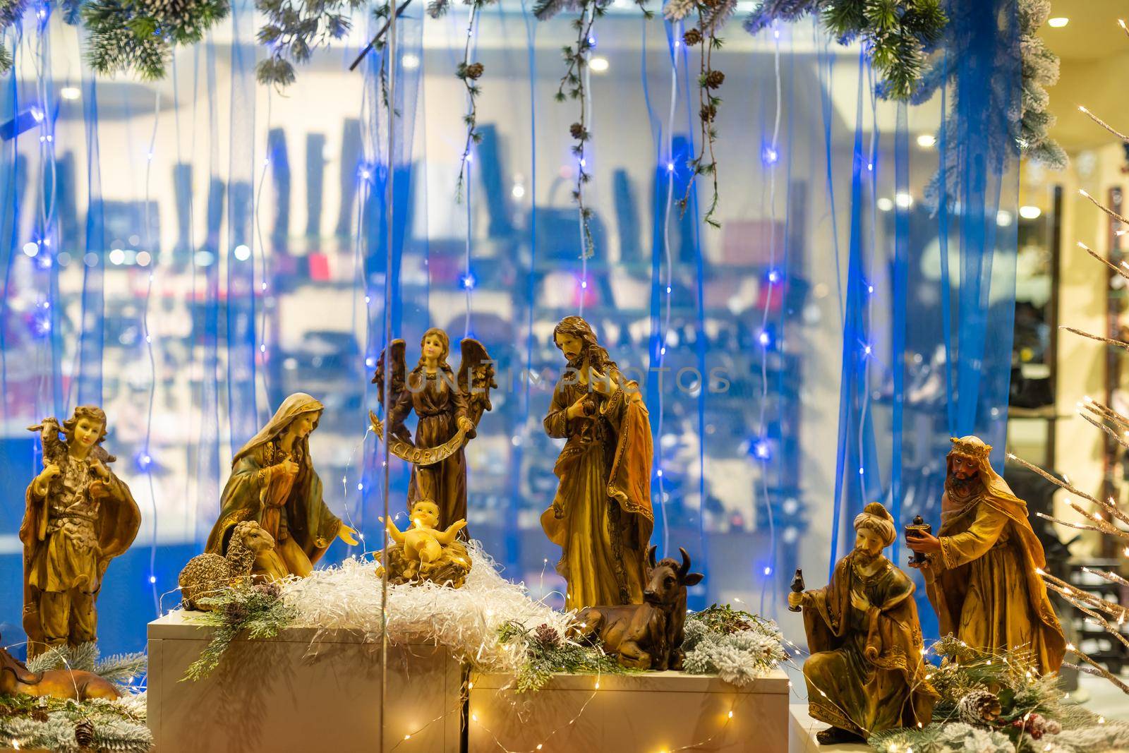 Traditional Christmas decoration. Nativity scene by Andelov13