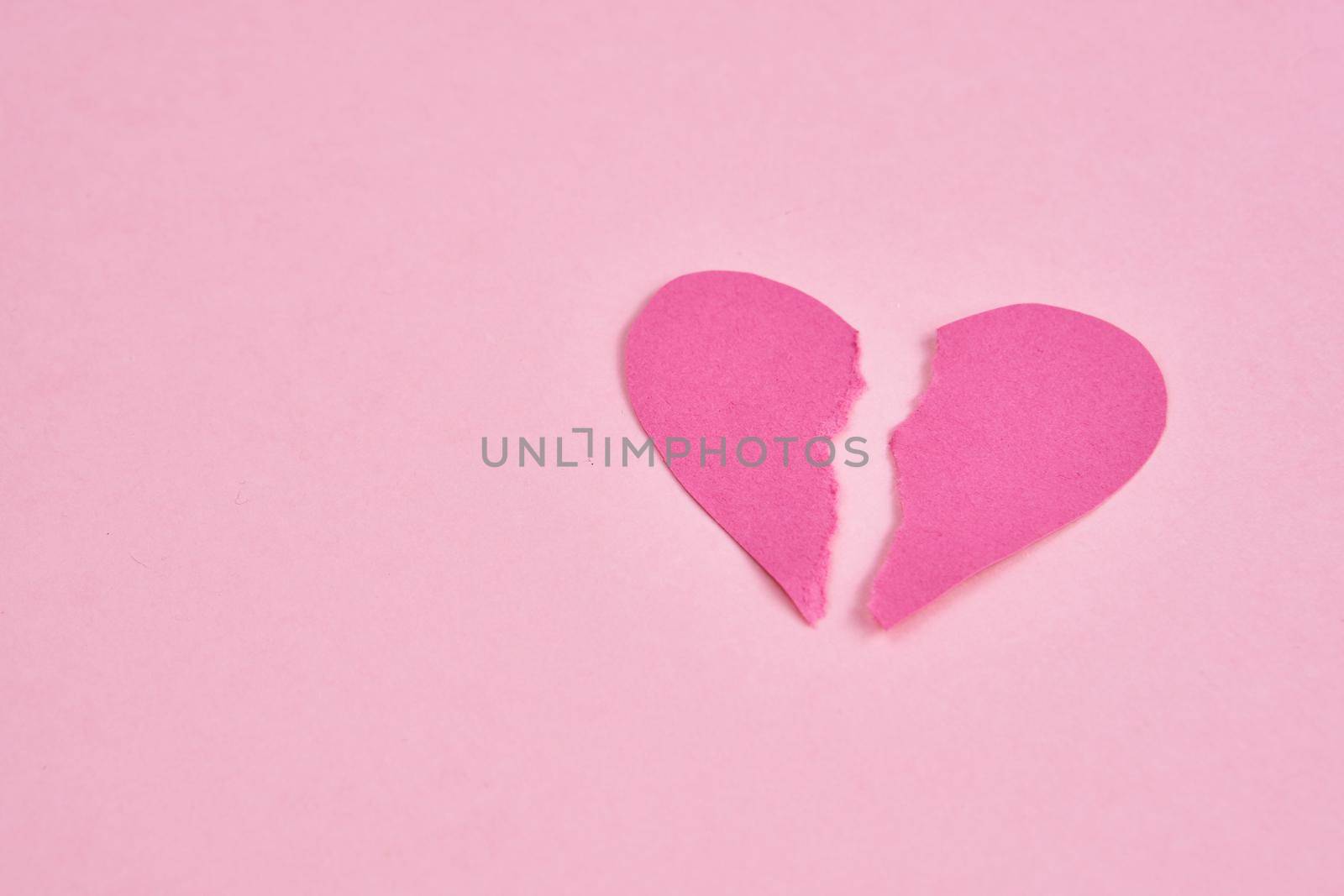 valentines paper heart romance holiday pink background. High quality photo
