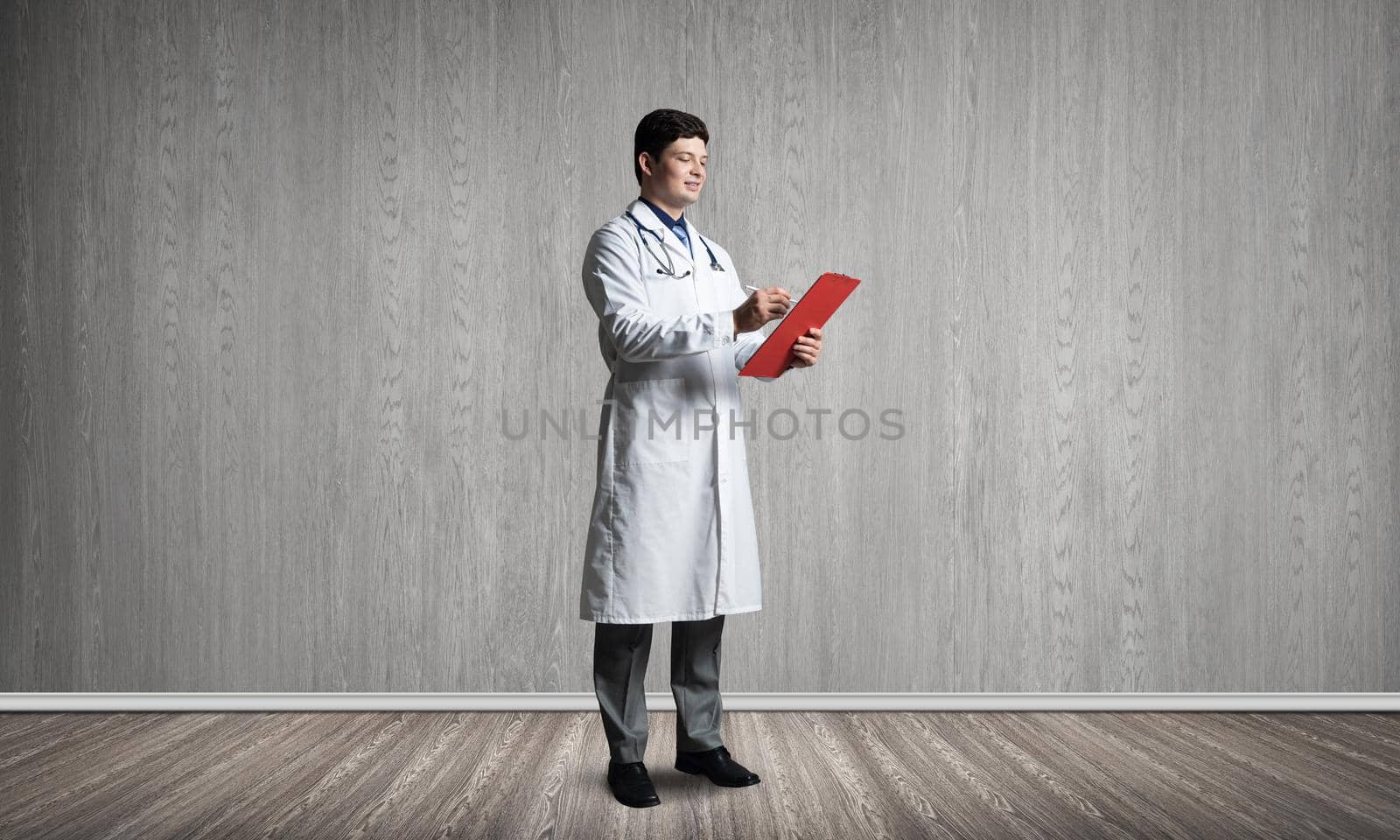 Doctor with a tablet. Healthcare concept