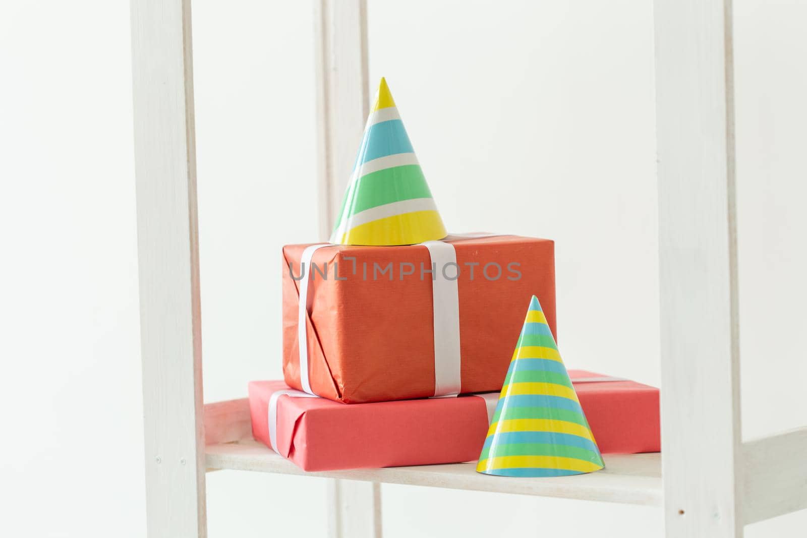 Caps cones for birthday. Birthday holiday party concept