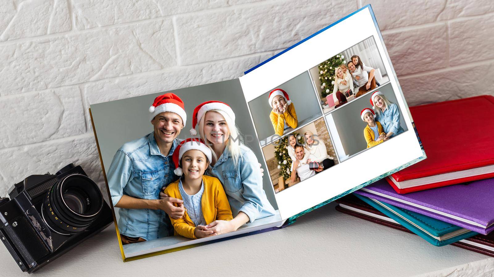 photobook with christmas photos. Winter cozy by Andelov13