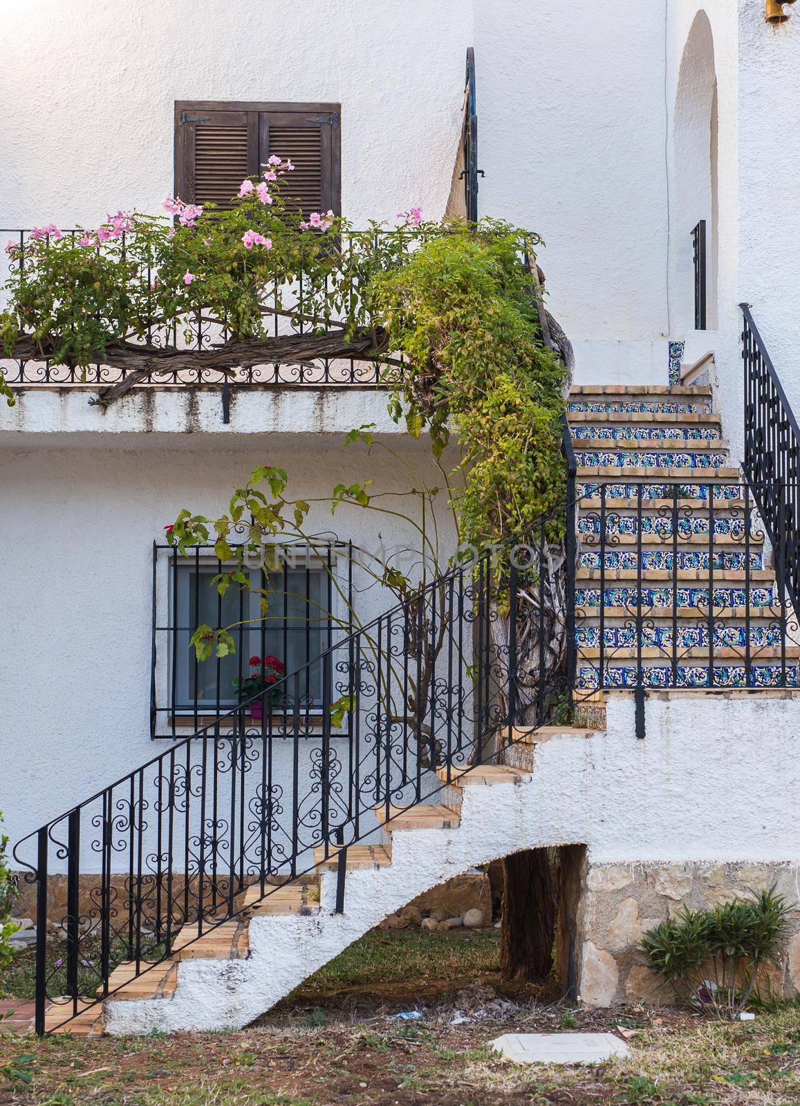 House, exterior and decor concept - Outdoor staircase.