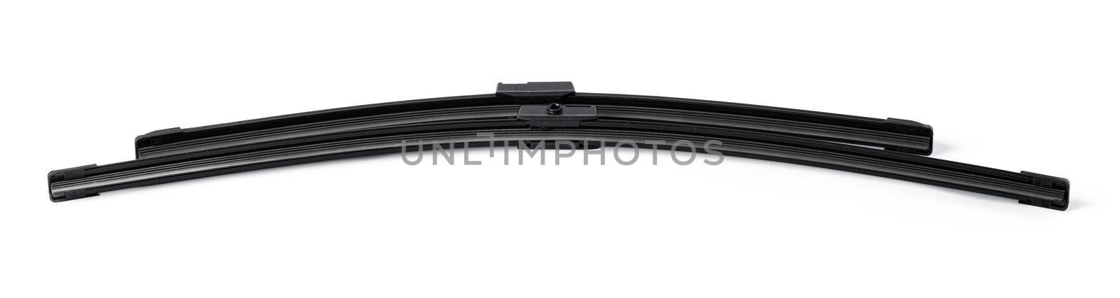Windshield wipers for cars on a white background. Car part. by Fabrikasimf