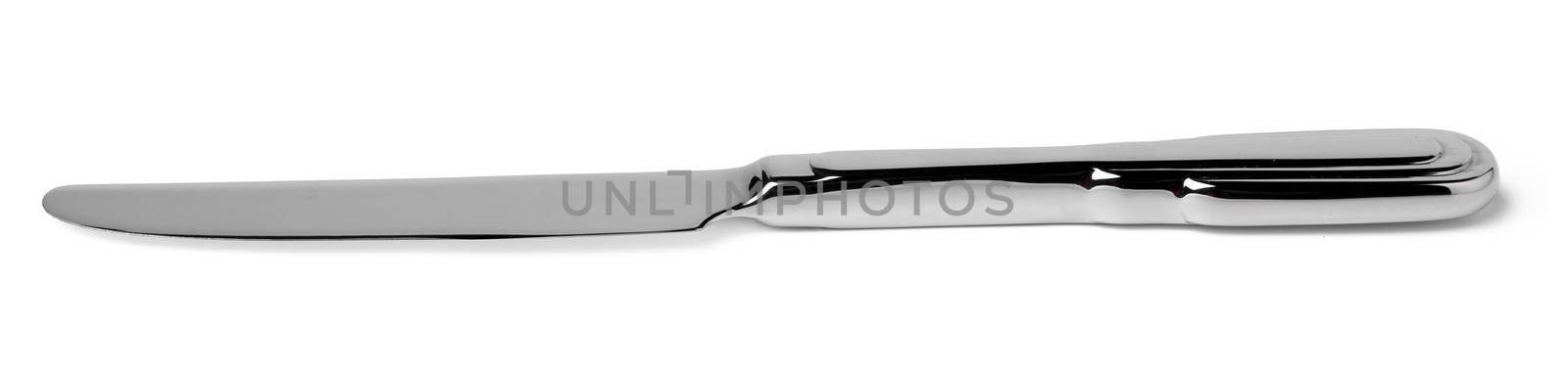 Steel metal knife isolated on white background by Fabrikasimf
