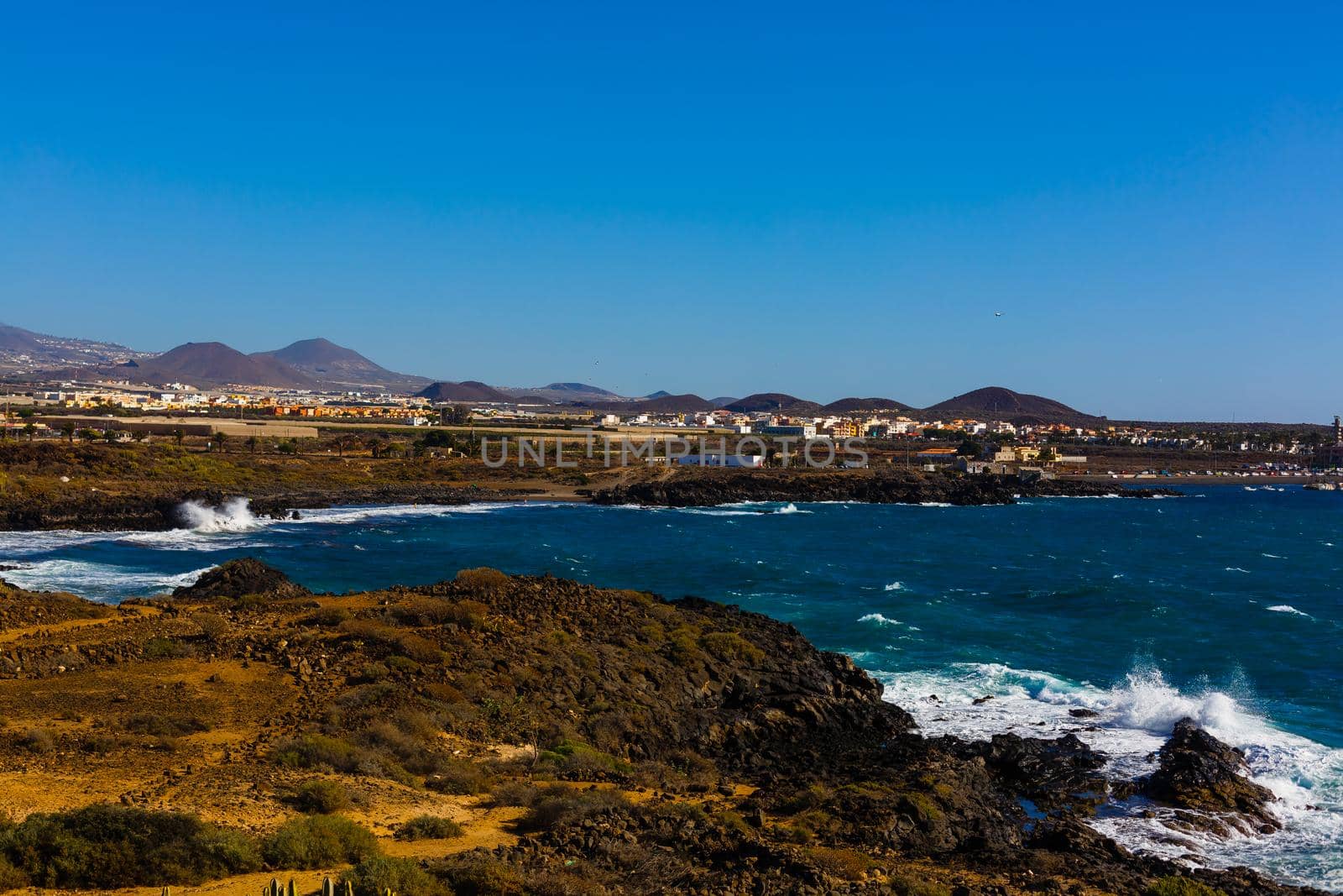 Atlantic ocean wild coast, Tenerife, Canary islands, Spain