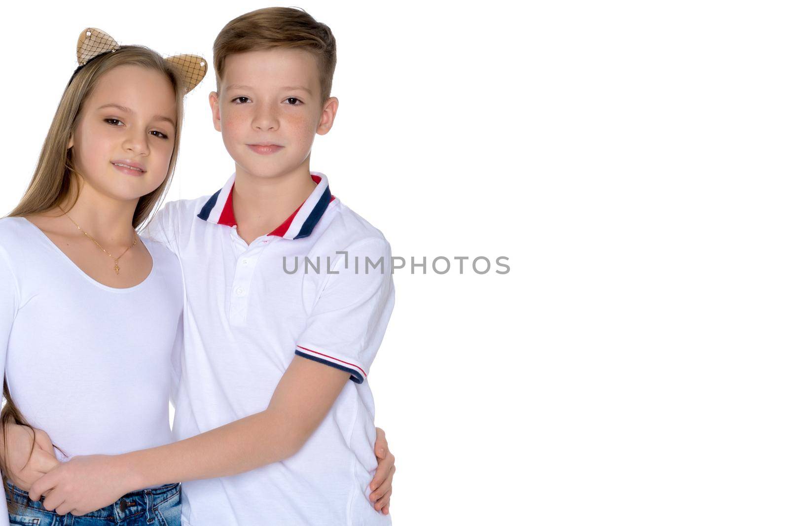 Teens brother and sister. by kolesnikov_studio