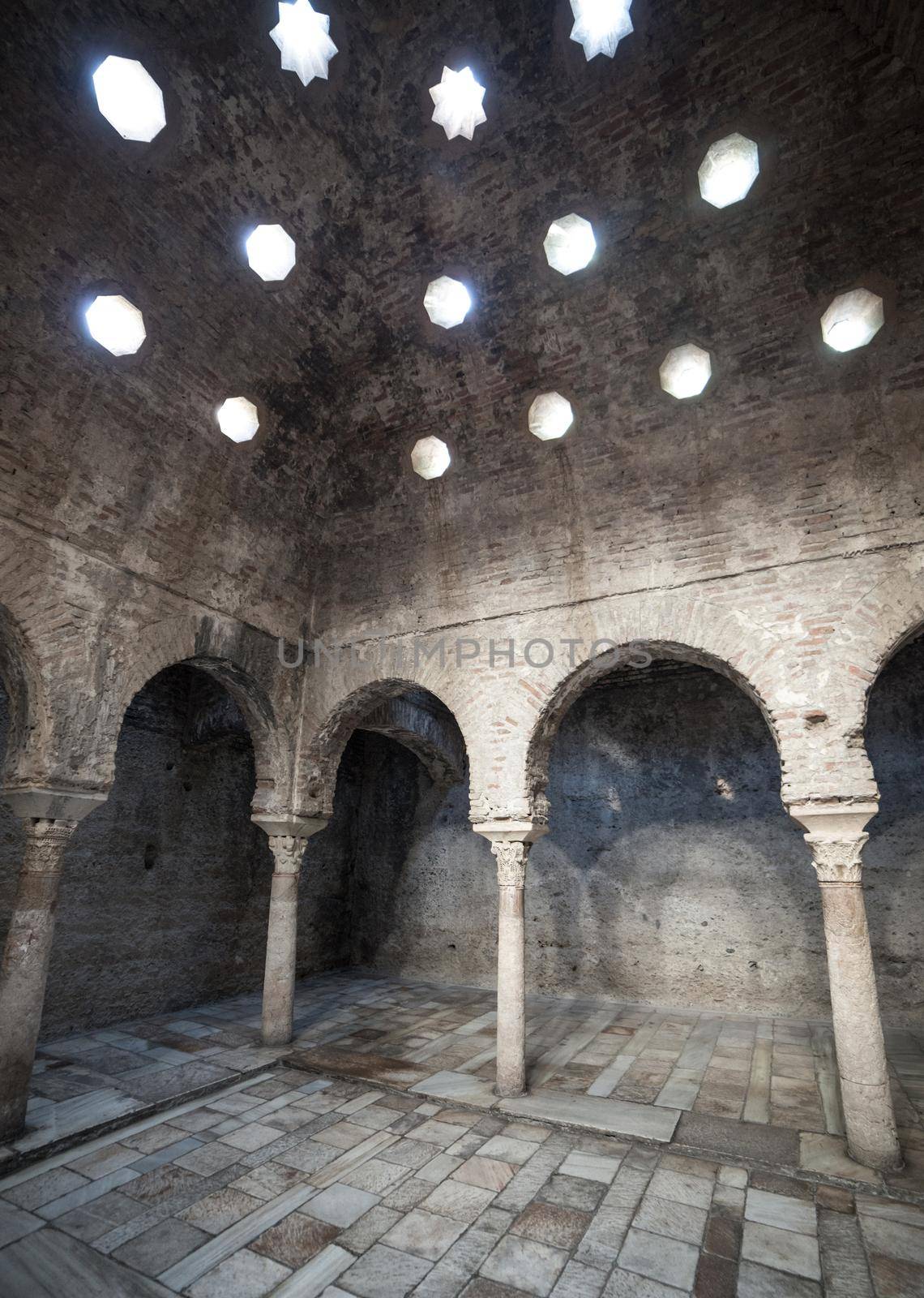 11th century Arab Baths in Granada, Spain