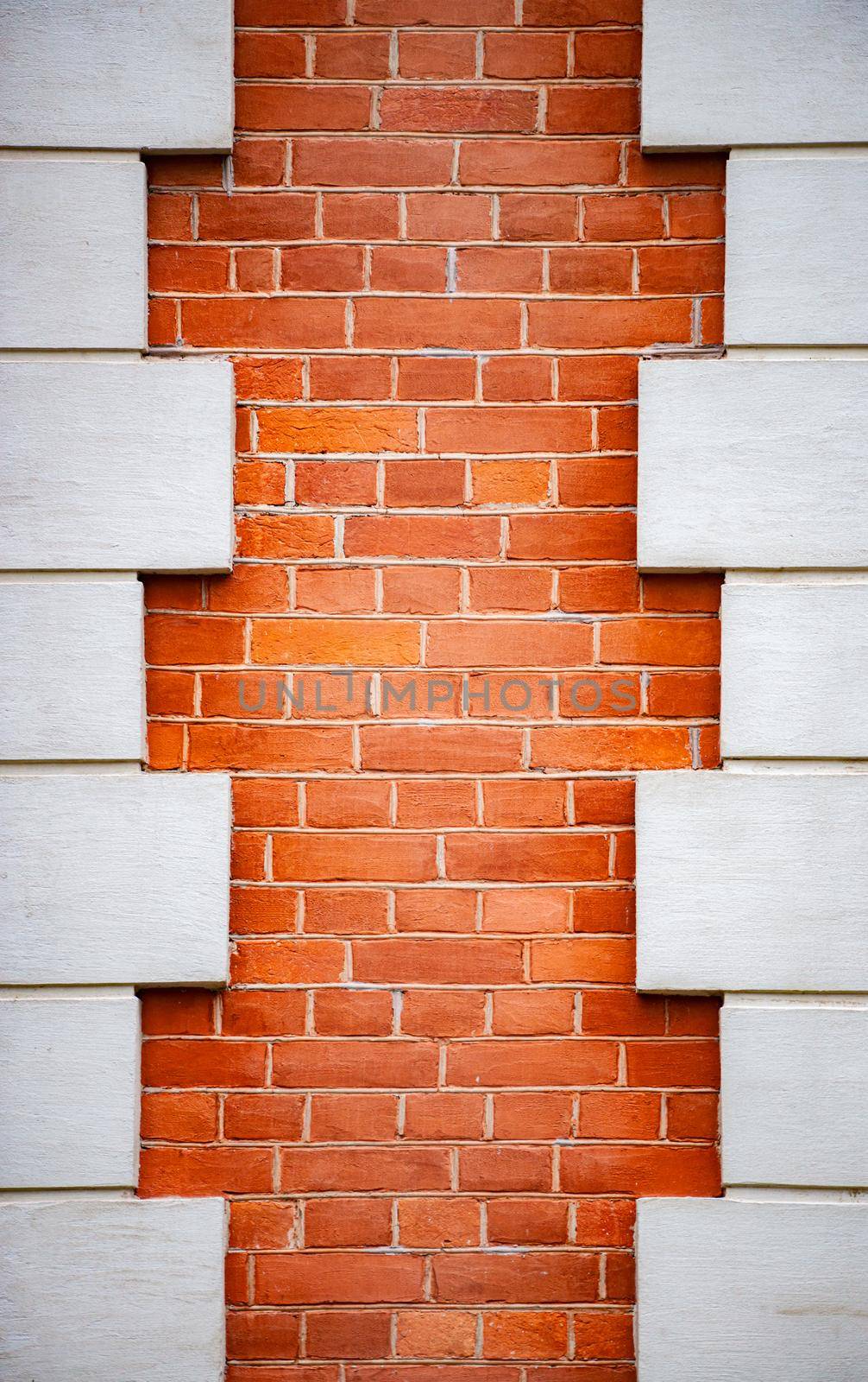 Brick wall of old building, stone background