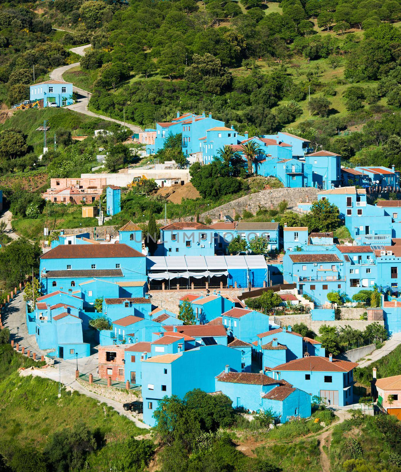 Juzcar, blue Andalusian village in Malaga by tan4ikk1