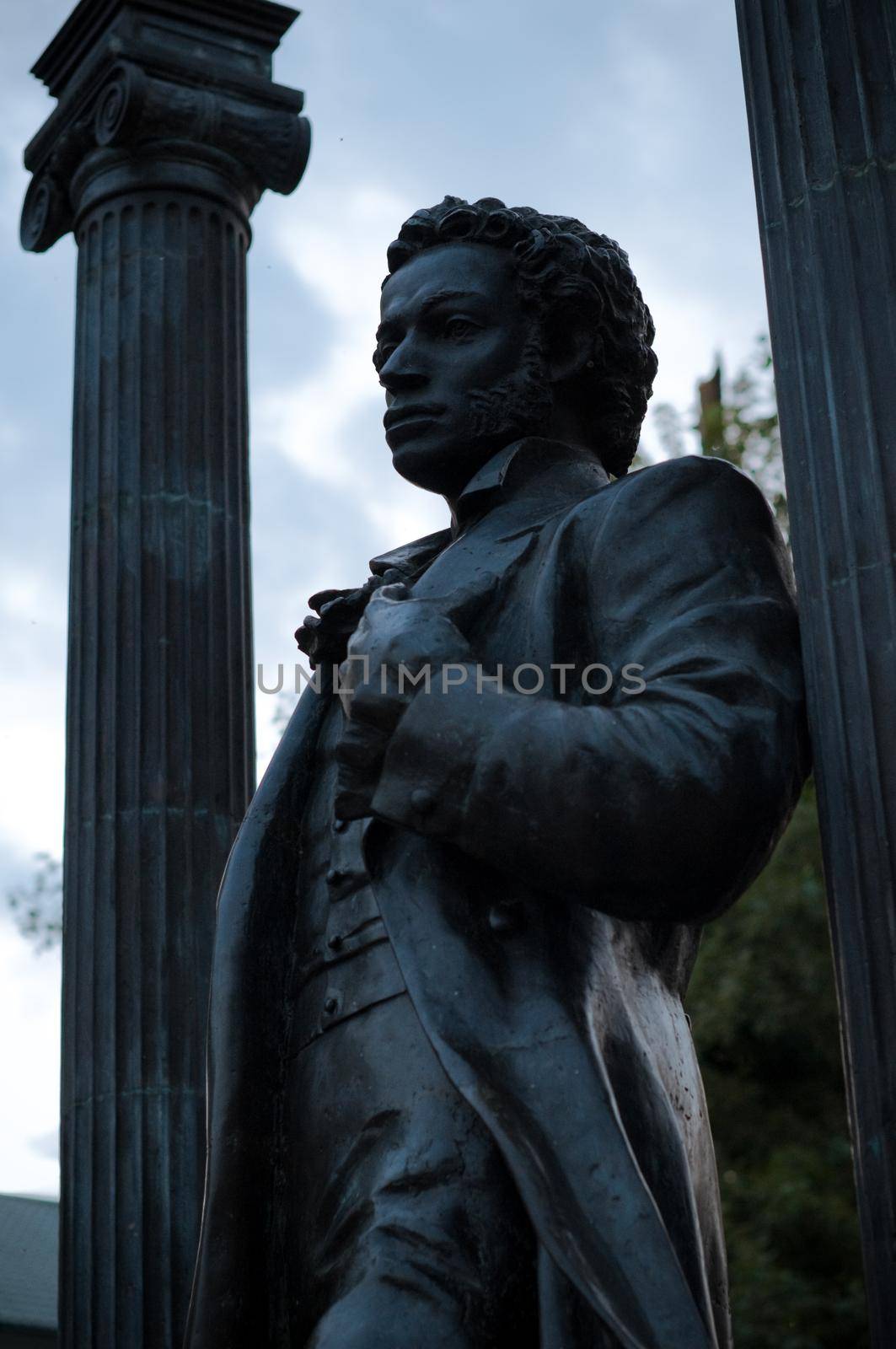 monument of alexander pushkin in the city of Saransk, Russia