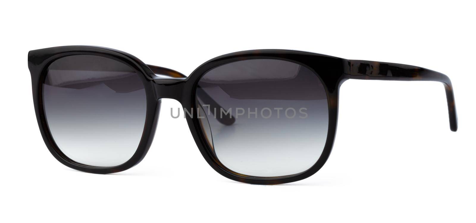 Stylish sunglasses isolated on white background, close up by Fabrikasimf