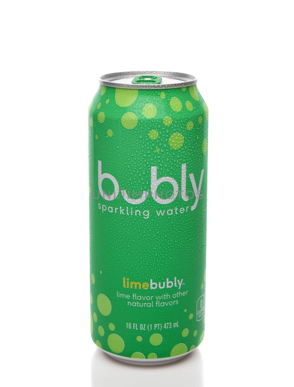 IRVINE, CALIFORNIA - 10 APRIL 2020: A can of Bubly Lime Sparkling Water.  by sCukrov