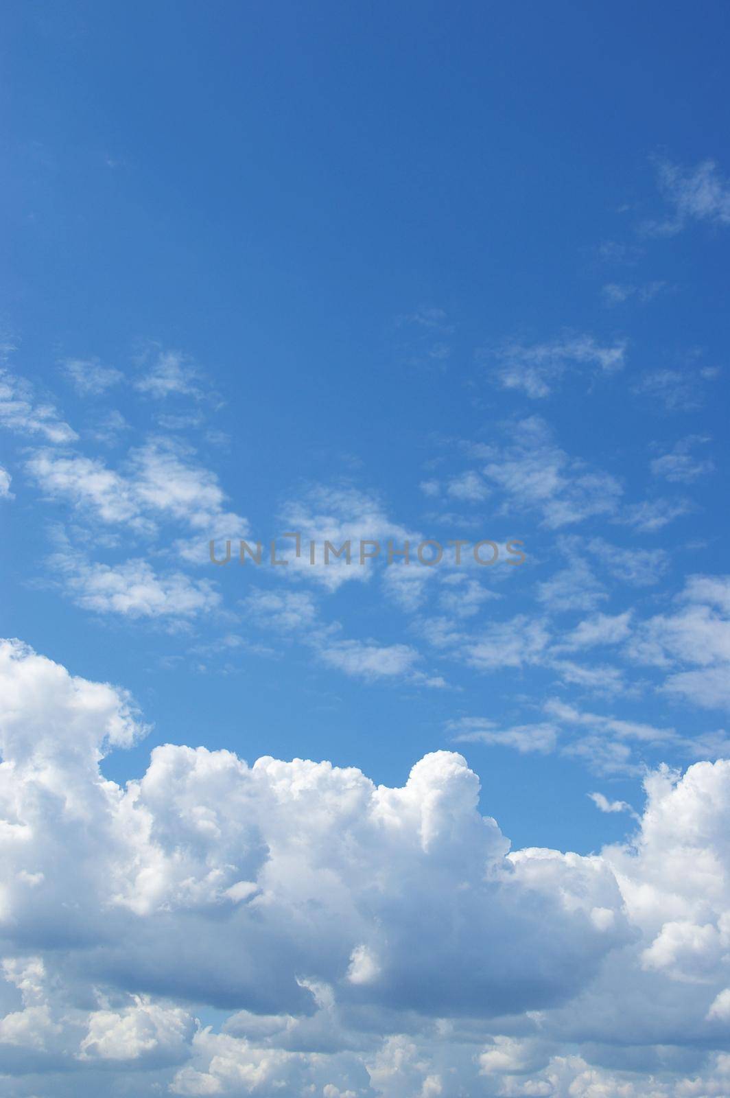 White clouds in a blue sky. Great background