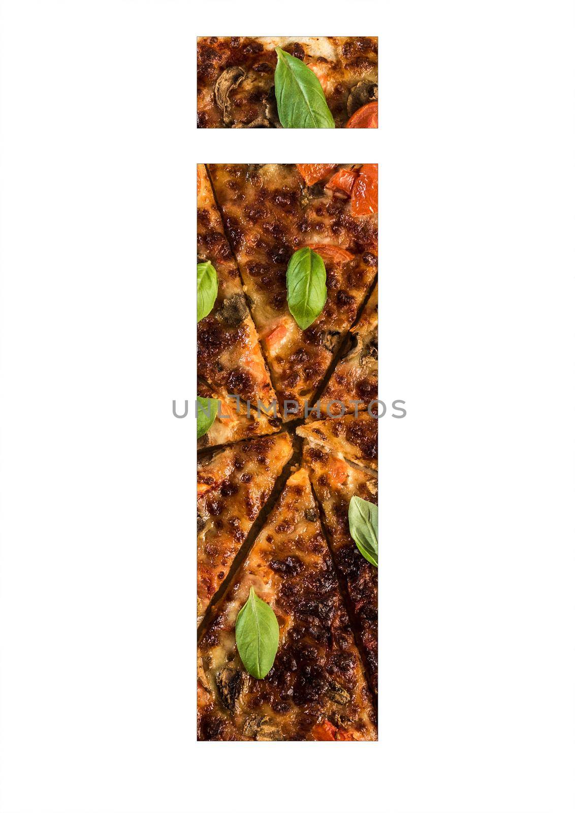 Vegetarian pizza with mushrooms on a wooden background