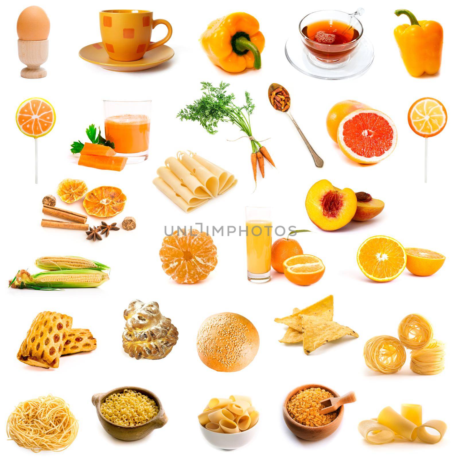 orange and yellow color products collage by tan4ikk1