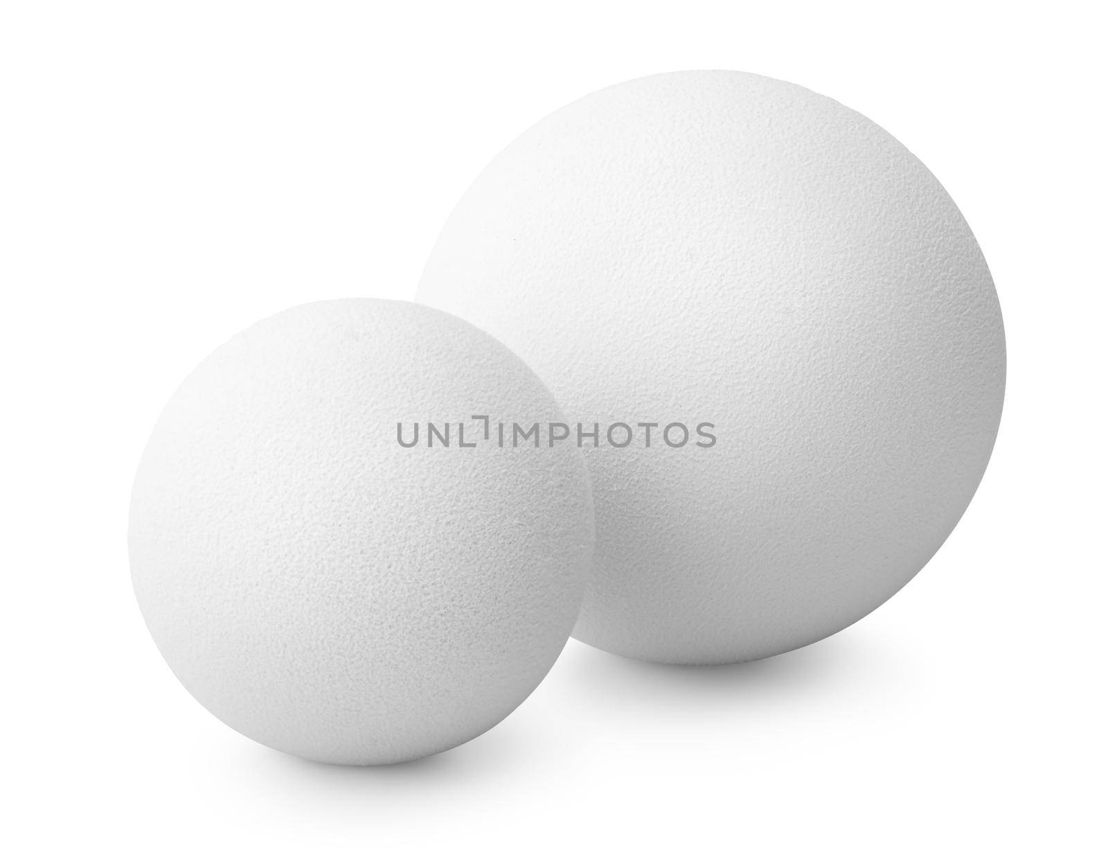 Two white balls by Givaga