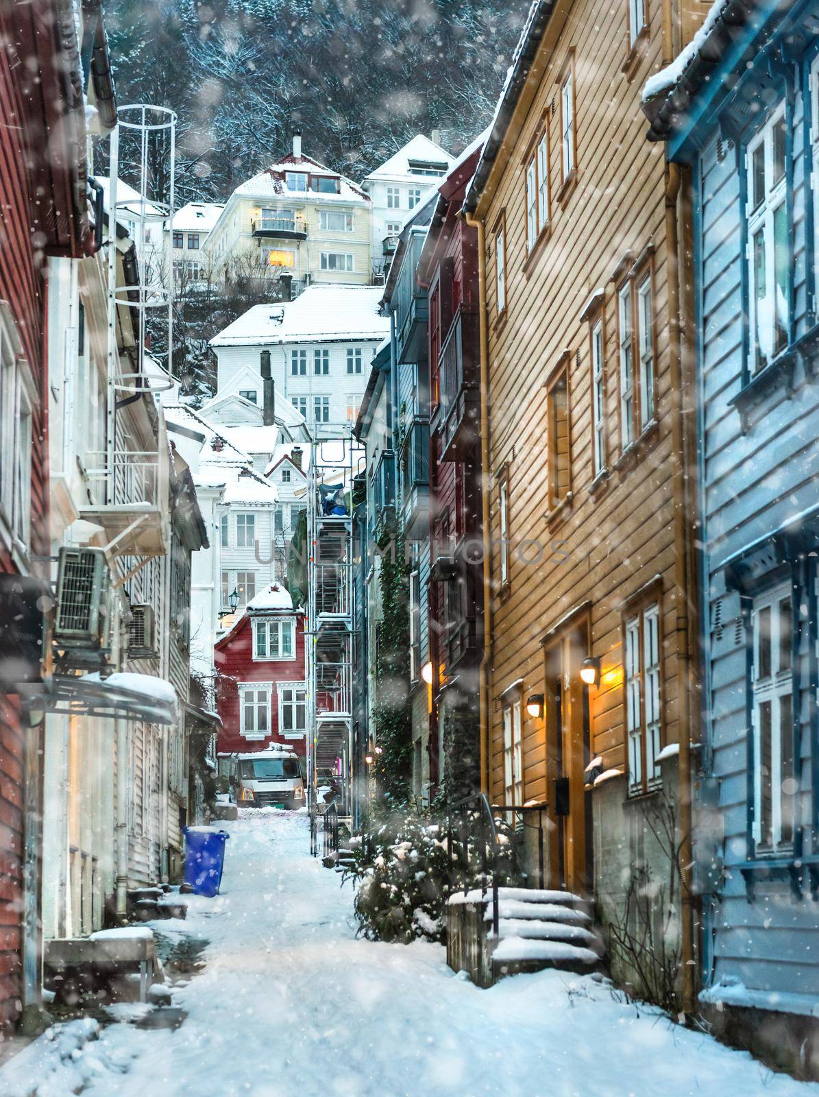 The historical part of the city. Bergen, Norway