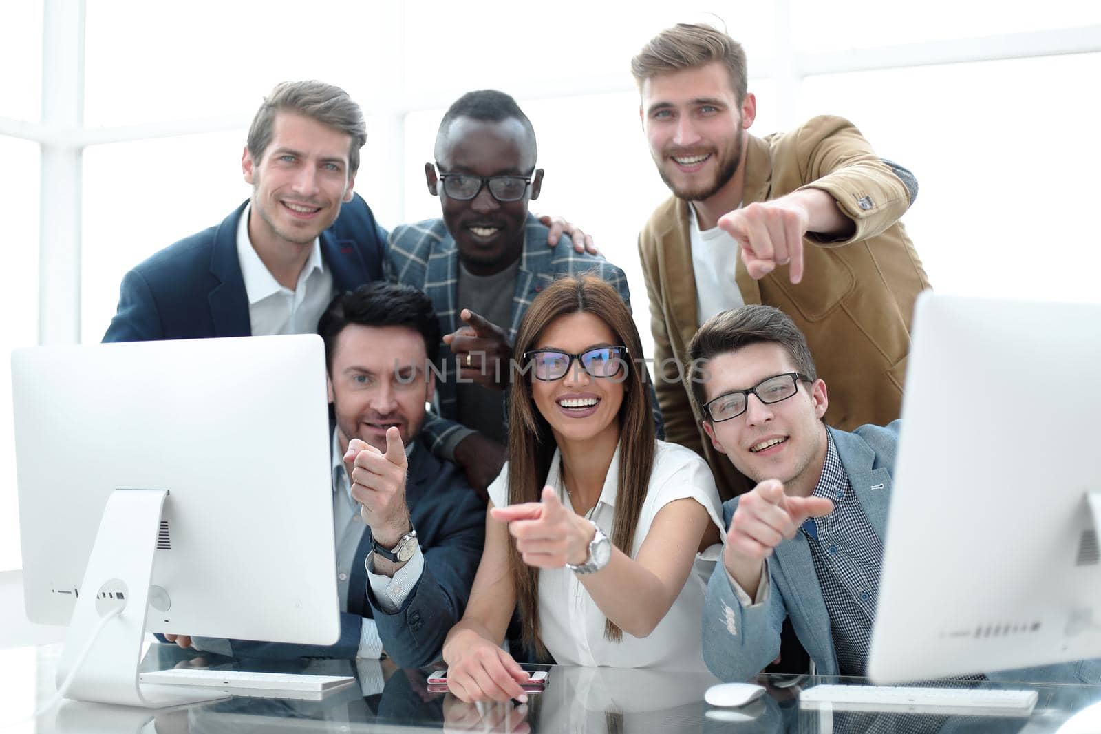 professional business team at the Desk.success concept