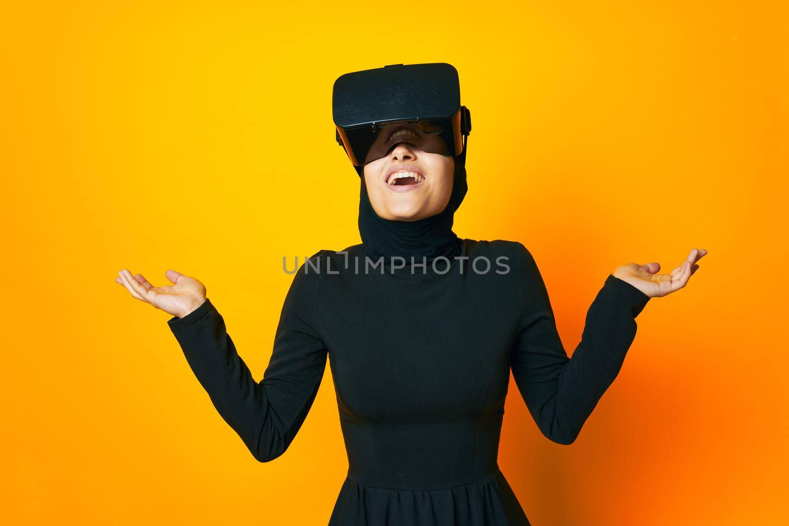 Muslim technology simulator device gaming isolated background. High quality photo