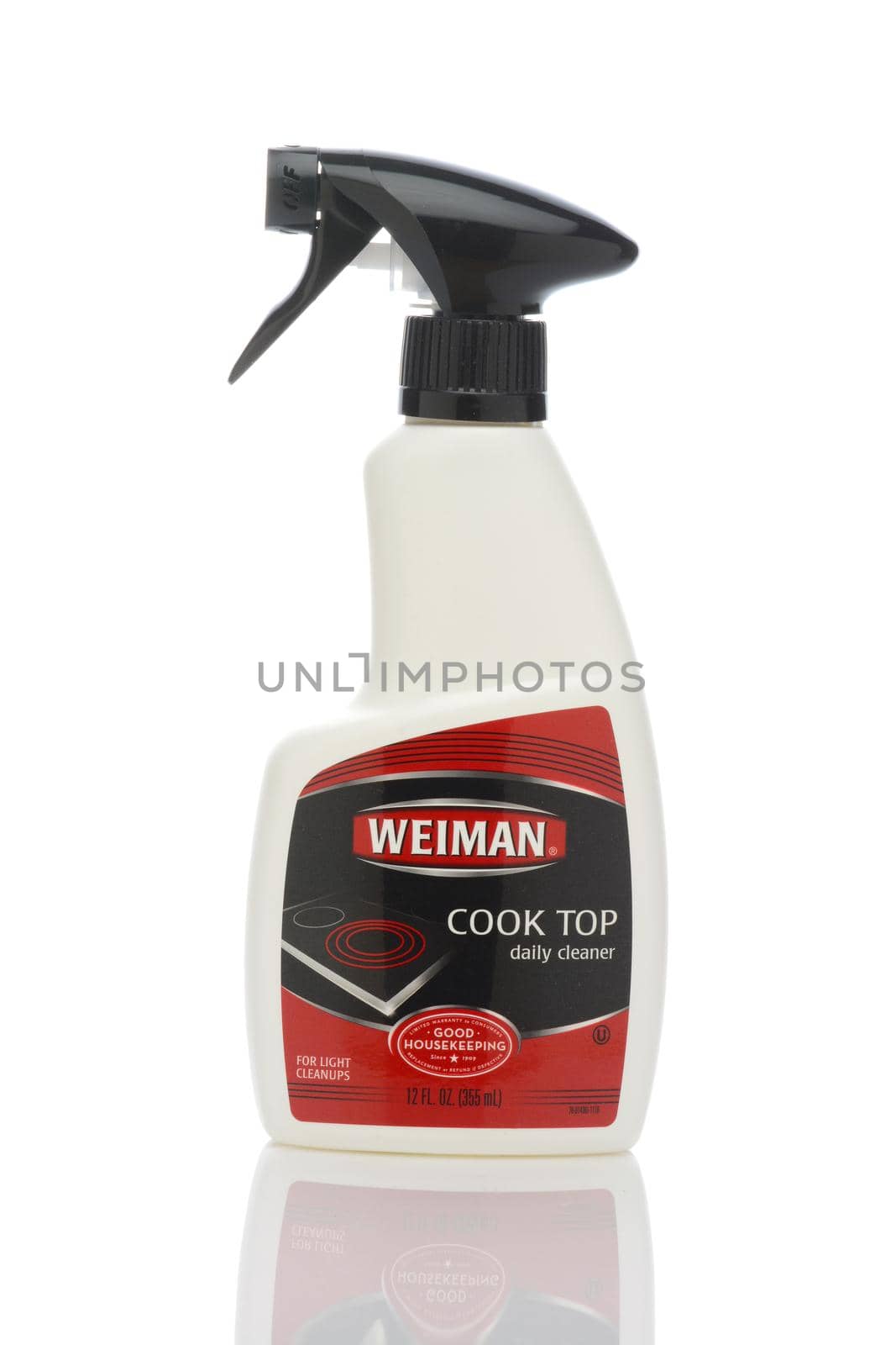IRVINE, CALIFORNIA - MAY 22, 2019:  A spray bottle of Weiman Cook Top  Daily Cleaner. 