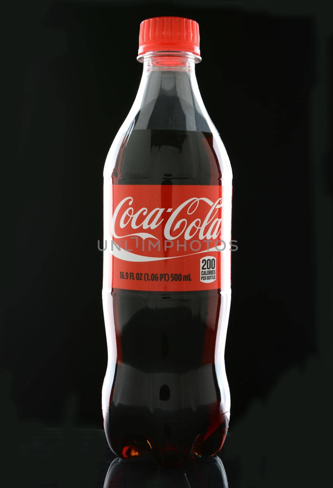 Coca-Cola Bottle on Black by sCukrov