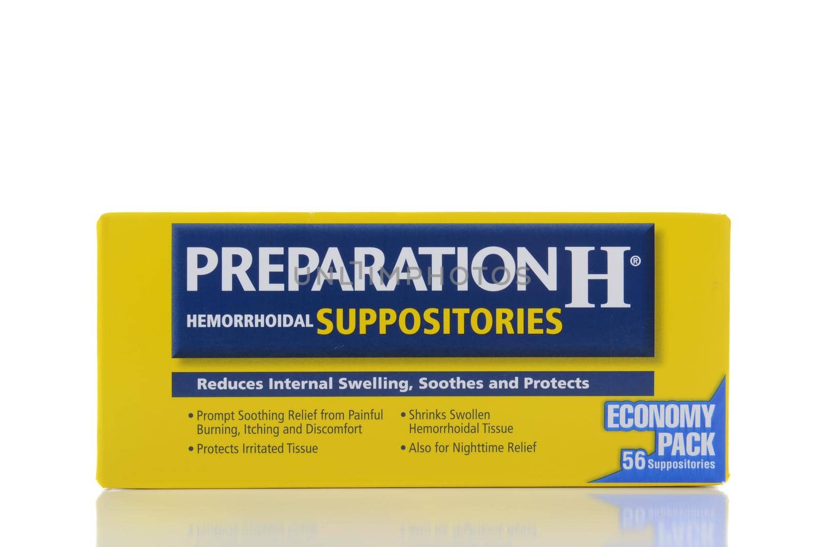 A box of Preparation H Supposotories for the treatment of hemorrhoids. by sCukrov