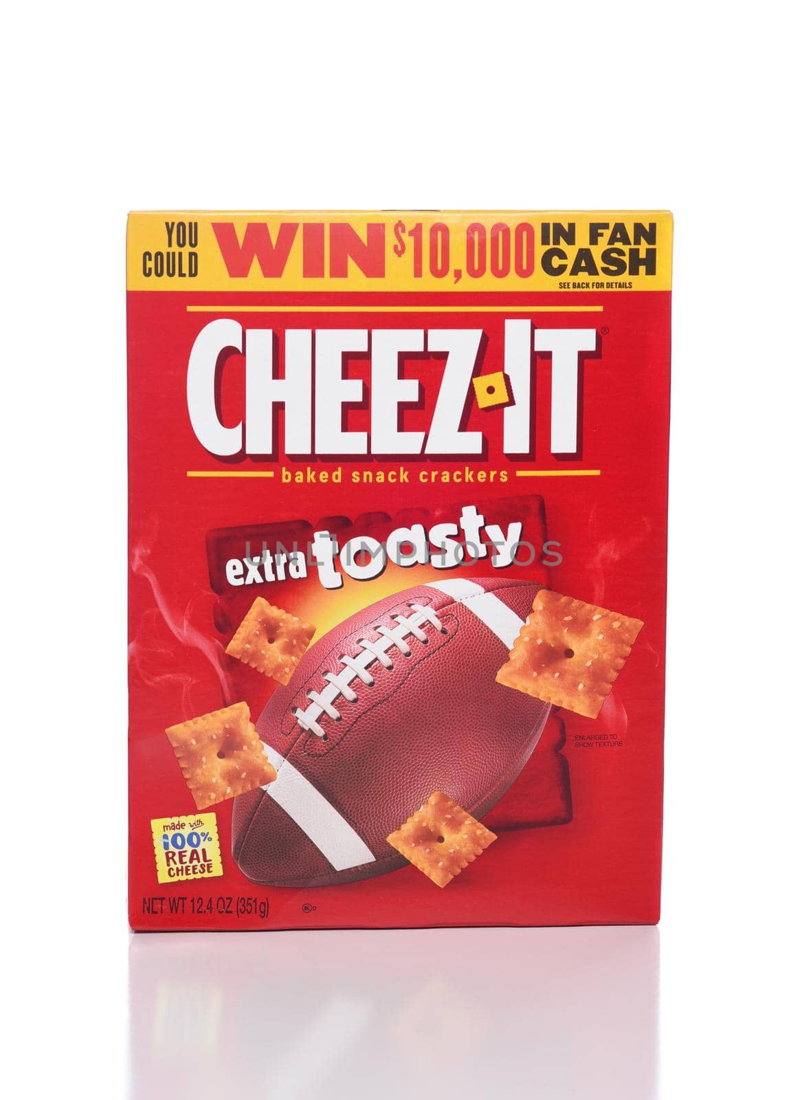 IRVINE, CALIFORNIA - 12 NOV 2020: A box of Cheez-It Extra Toasty Snack Crackers. by sCukrov