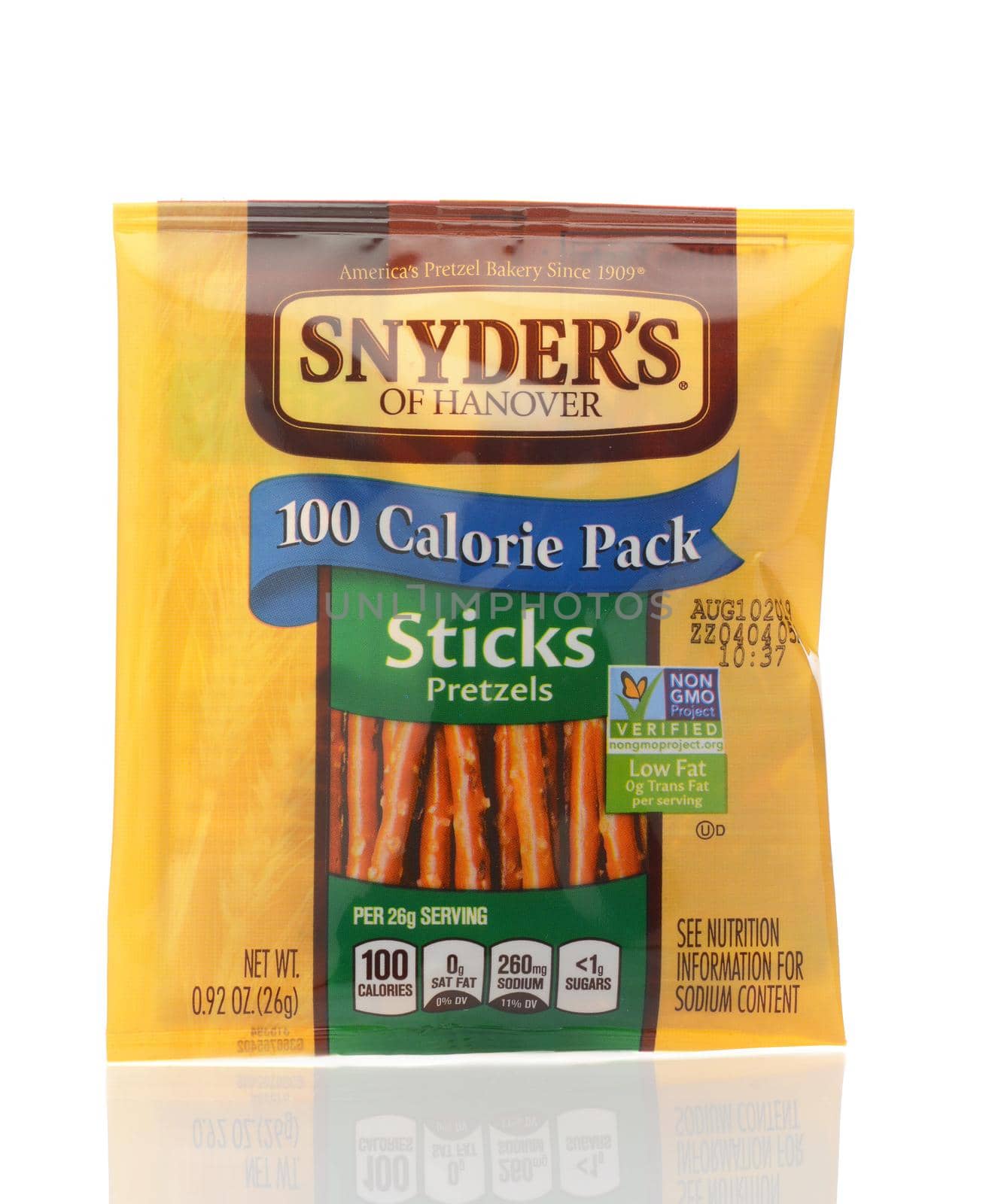 IRVINE, CALIFORNIA - MAY 22, 2019:  A package of Snyders of Hanover Pretzel Sticks. 