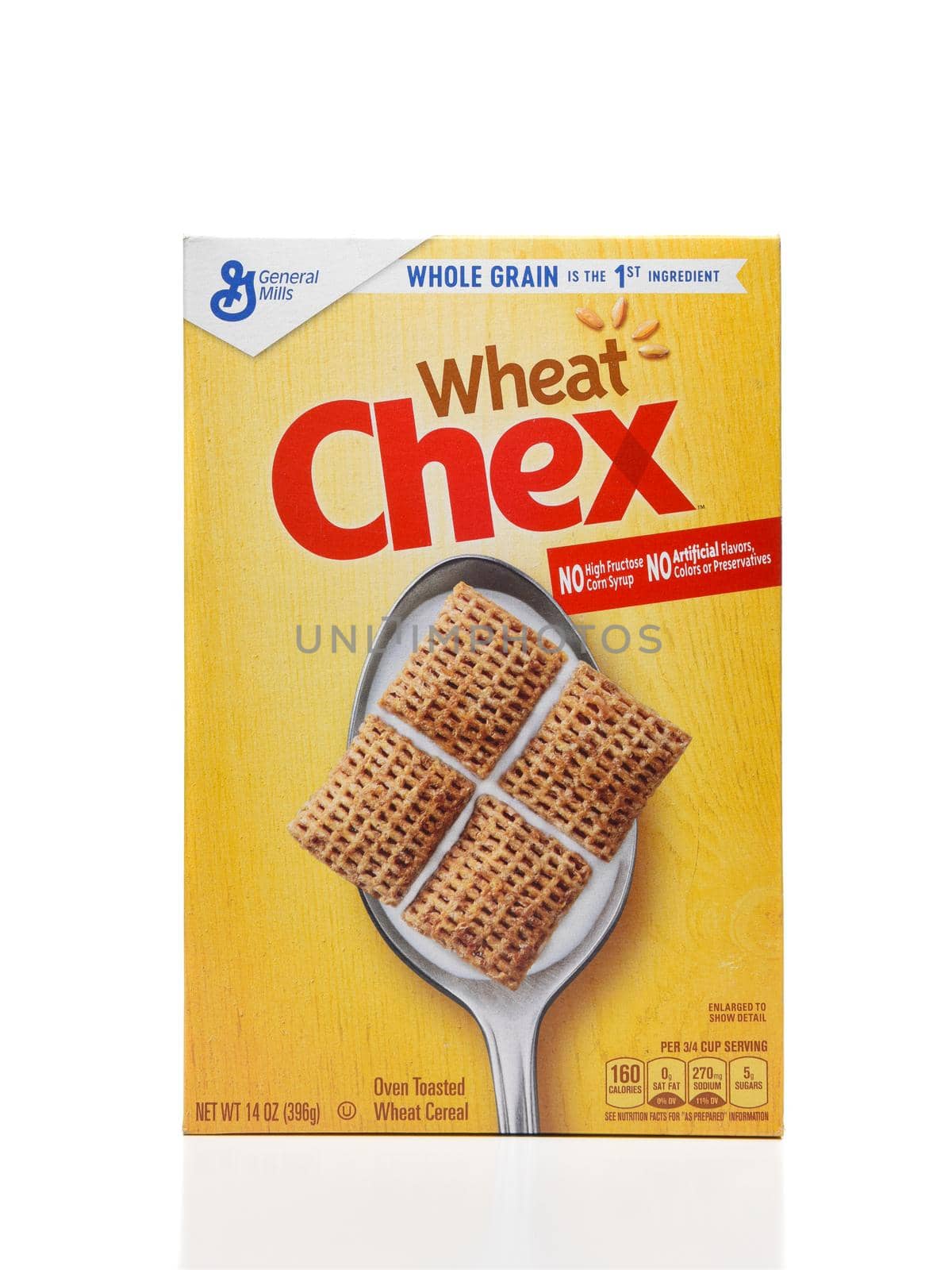 IRVINE, CALIFORNIA - AUGUST 30, 2019: A box of Wheat Chex breakfast cereal form General Mills.