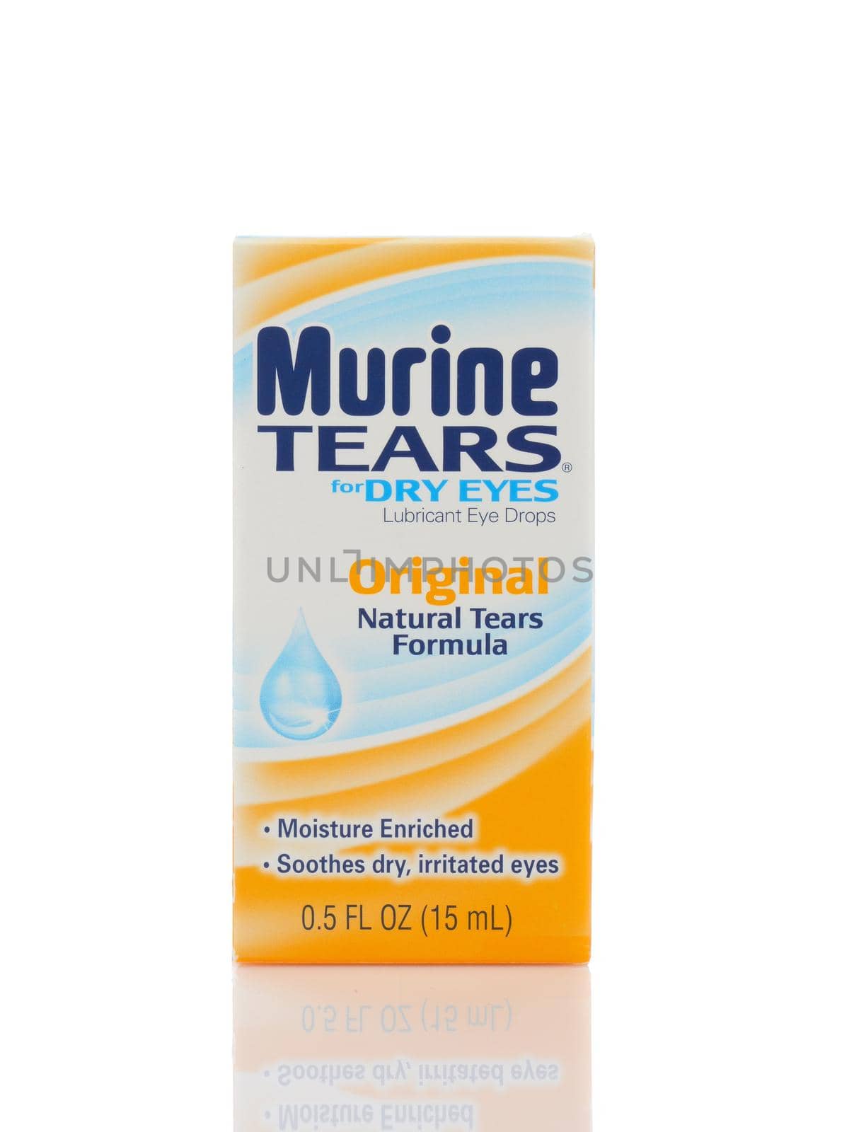 IRVINE, CALIFORNIA - MAY 22, 2019:  Murine Tears for Dry Eyes, Original Natural Tears Formula. 