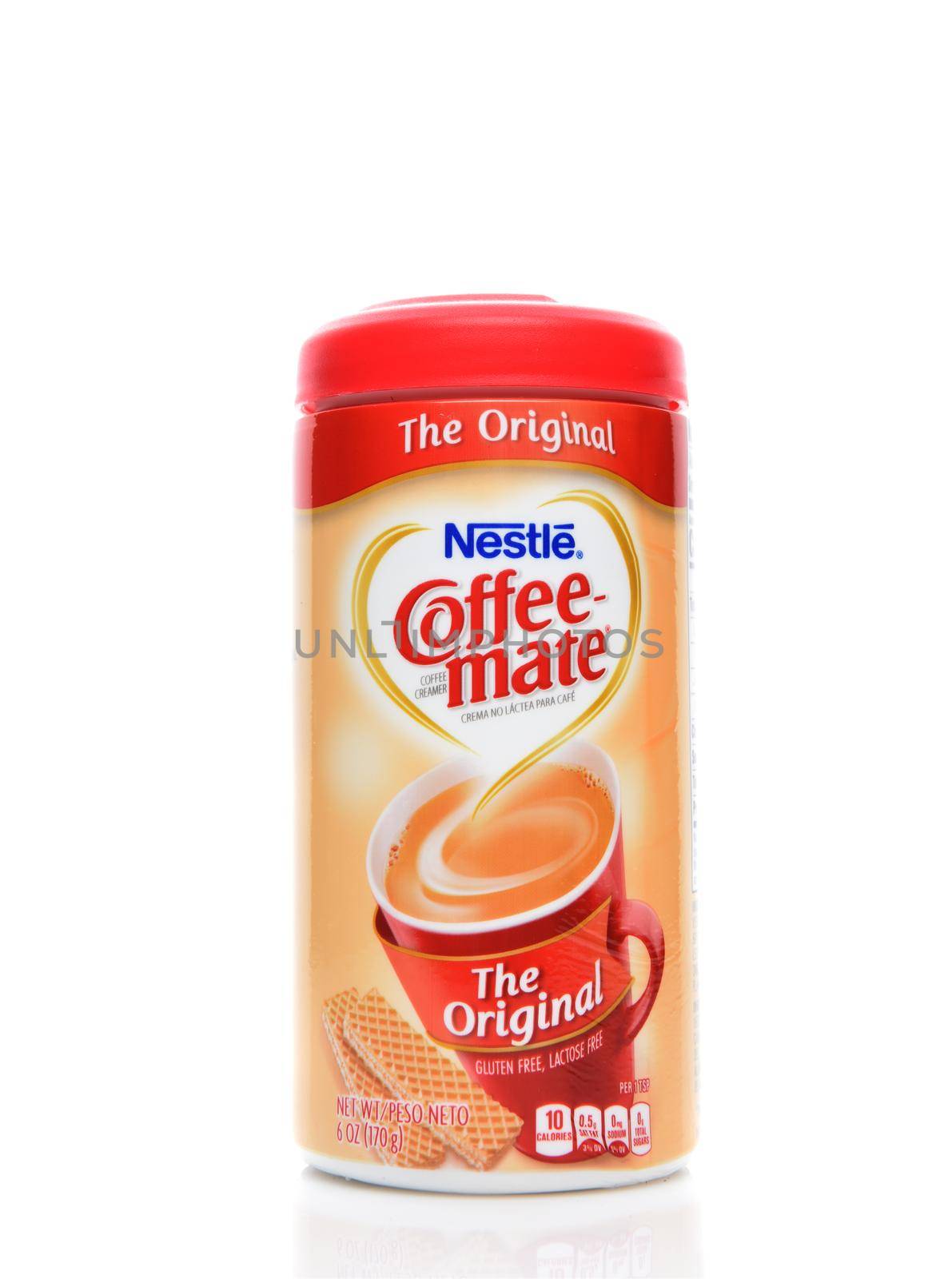 IRVINE, CALIFORNIA - AUGUST 14, 2019: Coffee-Mate Creamer from Nestle., original flavor.