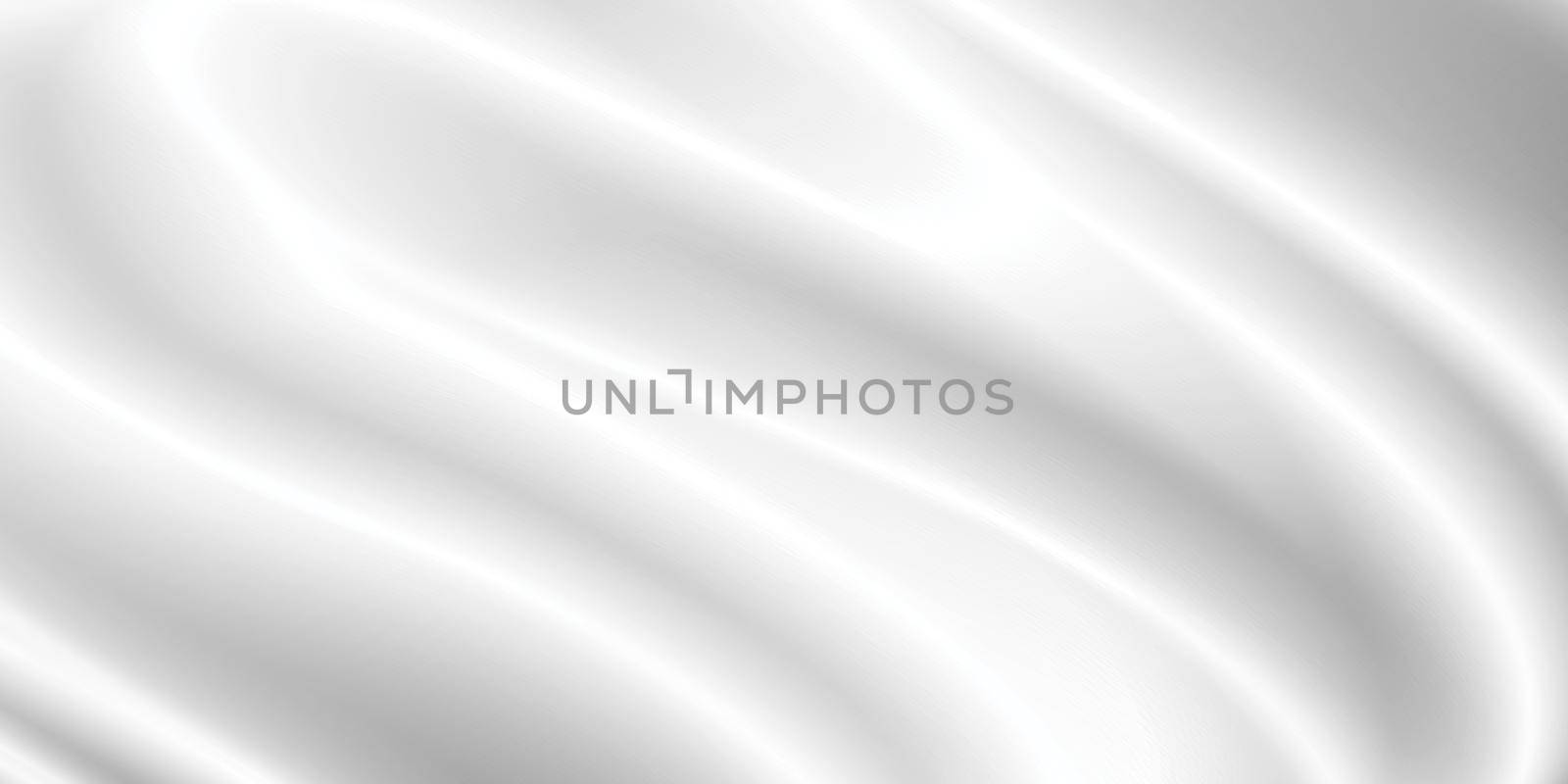 White fabric background with copy space 3D illustration by Myimagine