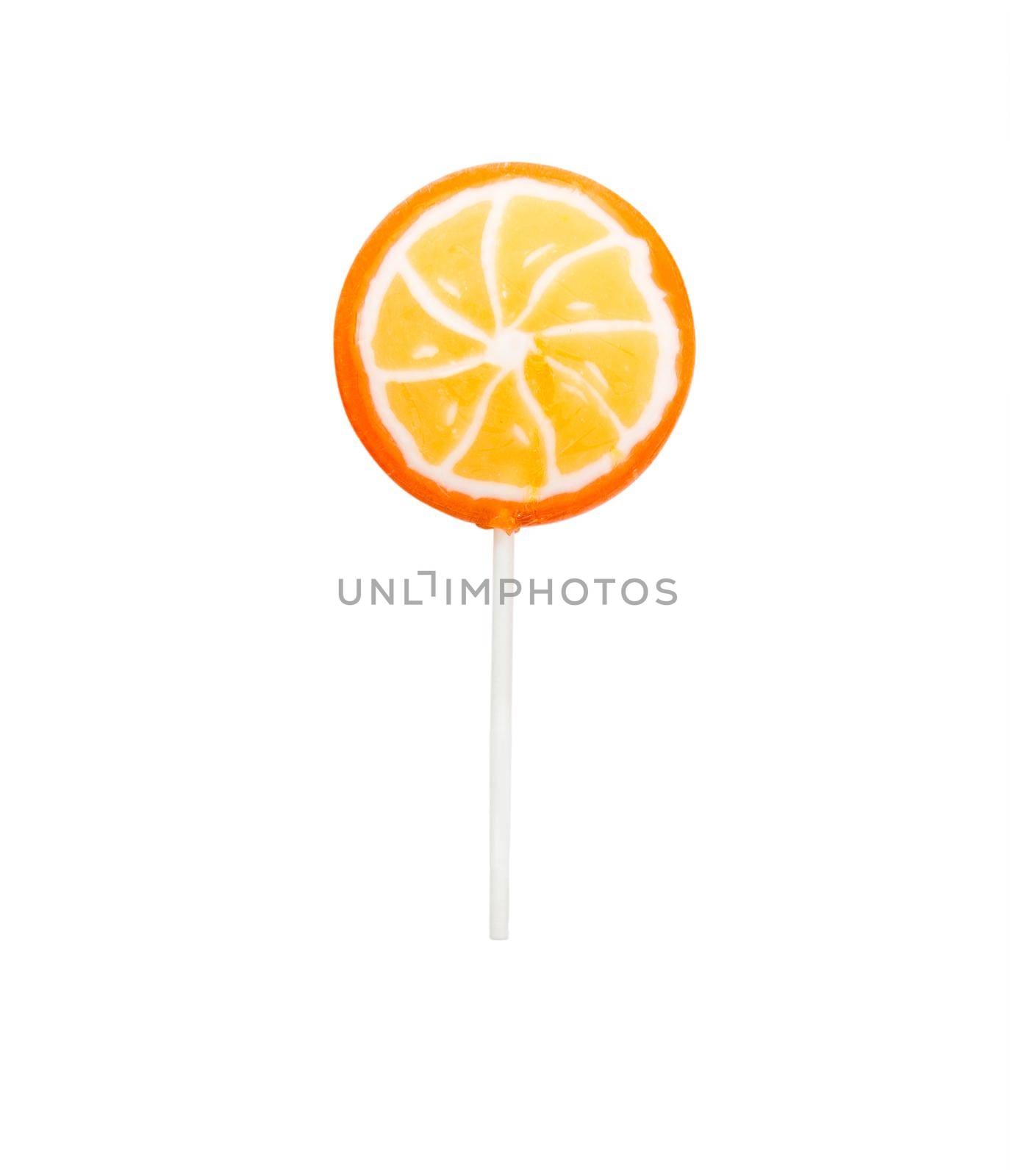 Colorful lollipop isolated on white background